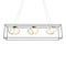 Dweled Sinclair 42in LED 3 Light Linear Pendant 3000K in Black Gold Leaf PD-732 - alternate 1